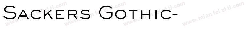 Sackers Gothic字体转换